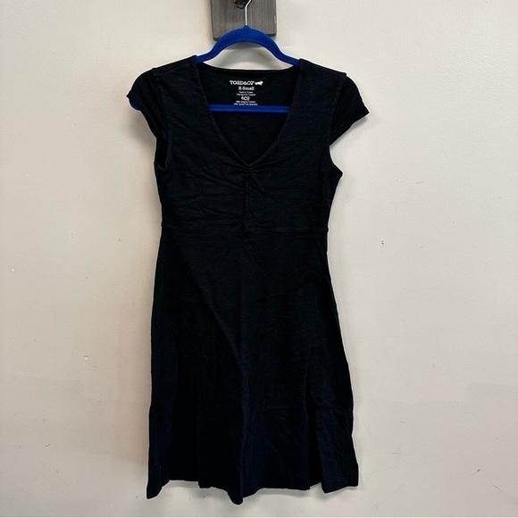 Toad & Co (Horny Toad)  - Rosemarie A-Line Dress in Black, size Extra Small - Picture 8 of 10